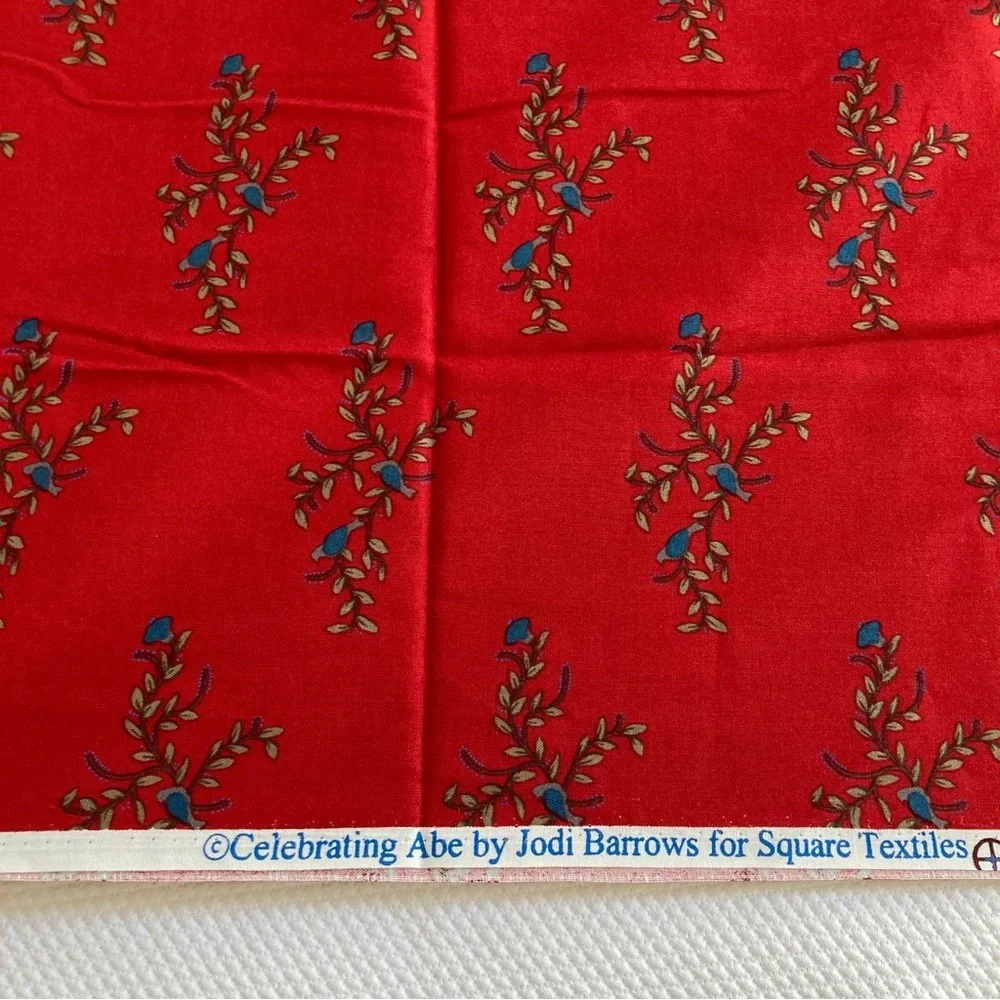 1.4 yards fabric celebrating Abe by Jodi Barrows Square Textiles 100% cotton